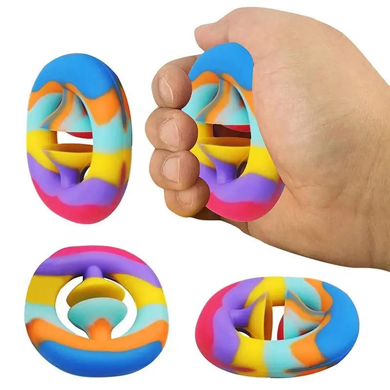 NEW Fidgets Antistress Toys Hand Grip Ring Relief Stress Sensory Toy Autism Special Needs Anxiety Reliever Grip Ball Figet Toys