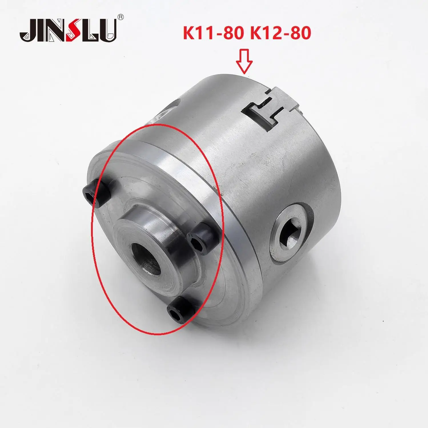 K11-80 K12-80 80mm or K11-100 K12-100 Back Plate Bearing M14x1mm M14 Spindle Shaft 156 mm x 14.94 mm DIY Lathe Headstock Chuck