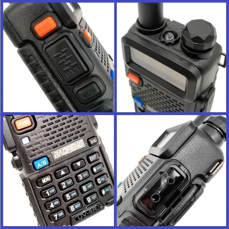 Imagem -02 - Walkie Talkie Estação de Rádio Dual Band Ham Transceiver hf Rádio Scanner Amador Uv-5r Long Range uv 5r 8w Baofeng-uv5r