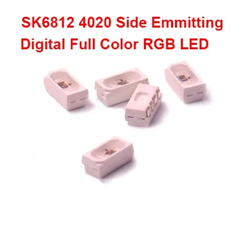 

100-1500pcs SK6812 SIDE-A SK6812 IC in LED Chip Side lighting SMD 4020 RGB For Strip Display Screen 5V Individually Addressable