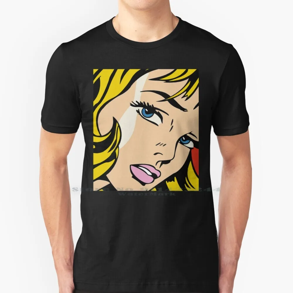 A Vectorised And Reworked Pop Art Of Roy Lichtenstein T Shirt Cotton 6XL Andy Pop Art 50s 60s 70s Cartoon Artist Painter Museum