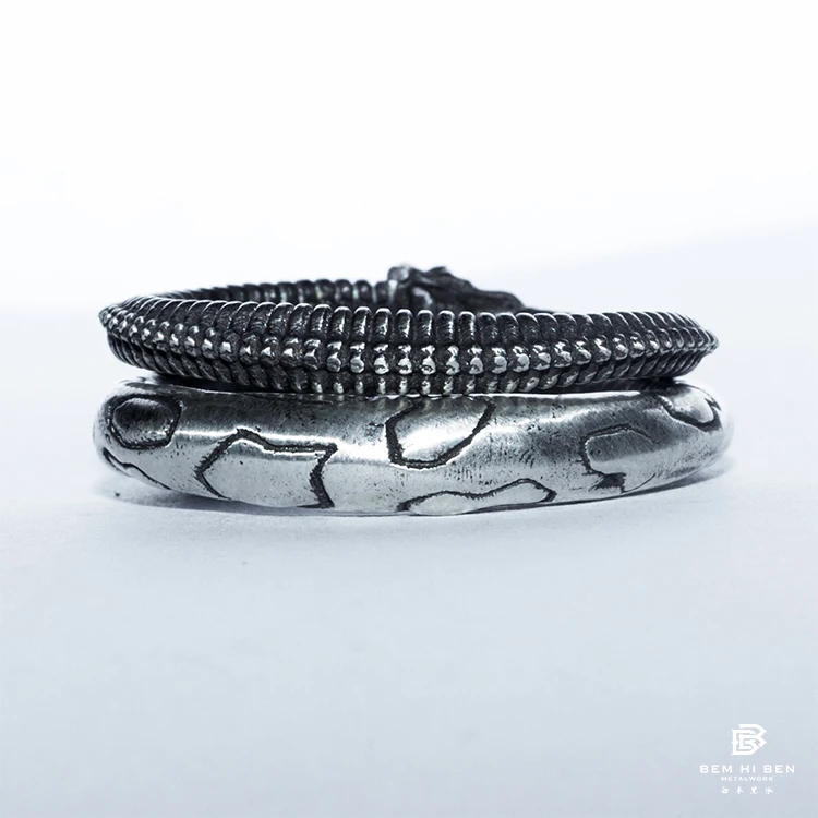 bem-hi-ben-men'swomen's-ouroboros-skeleton-snake-ring-925-sterling-silver-original-design-hand-made-dark-punk-biker