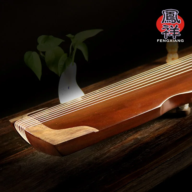 Professional Chinese Guqin Fuxi Style Zhongni Guqin Examination Performance Beginner Old Fir Material 7 Strings Guzheng Zither