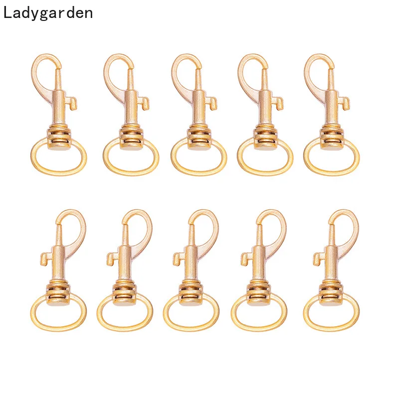 

100PCS Metal Luggage Bag Dog Buckles Snap Hook Bag Hanger Lobster Clasp DIY Sewing Handmade Key Chain Buttons