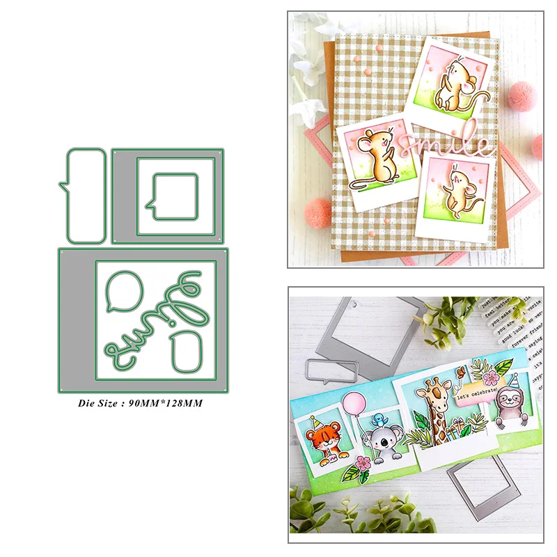 Polaroid Photo Sticker Frame Metal Cutting Dies for DIY Scrapbook Album Paper Card Decoration Crafts Embossing 2021 New Dies