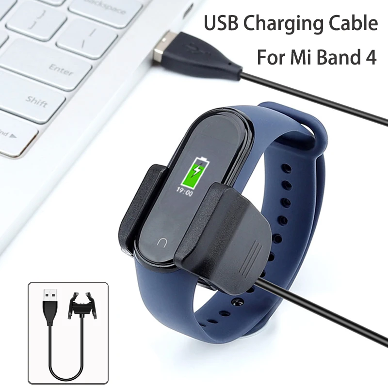 1M USB Charger Cable for Xiaomi Mi Band 4 Charger Disassembly-free Adapter Fast Charging Cable for MiBand 4 M4 NFC Cable Charge