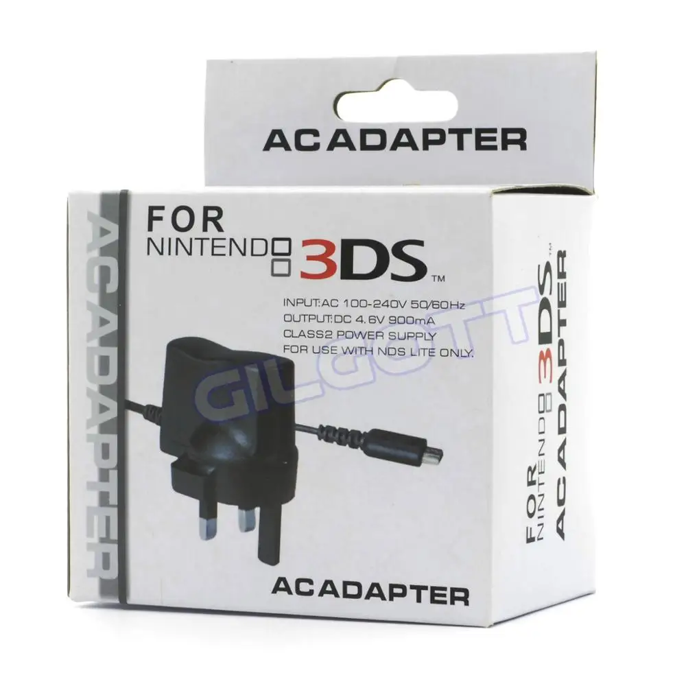 Uk plug carregador de viagem alimentação ac 100v-240v adaptador para nintendo dsi novo 2ds 3ds xl ll