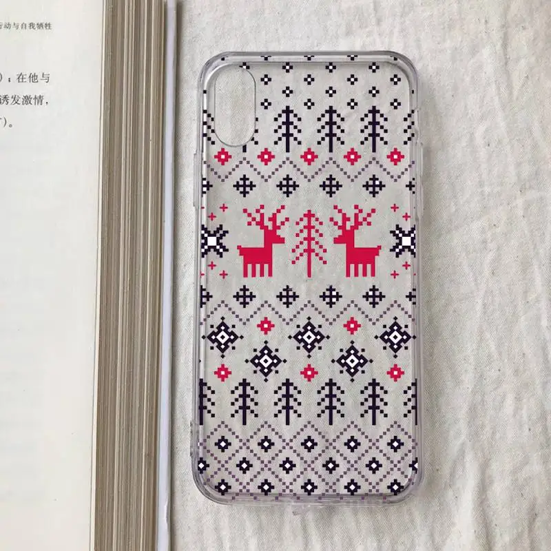 New Year Merry Christmas Phone Case for iPhone 11 12 13 mini pro XS MAX 8 7 6 6S Plus X 5S SE 2020 XR case