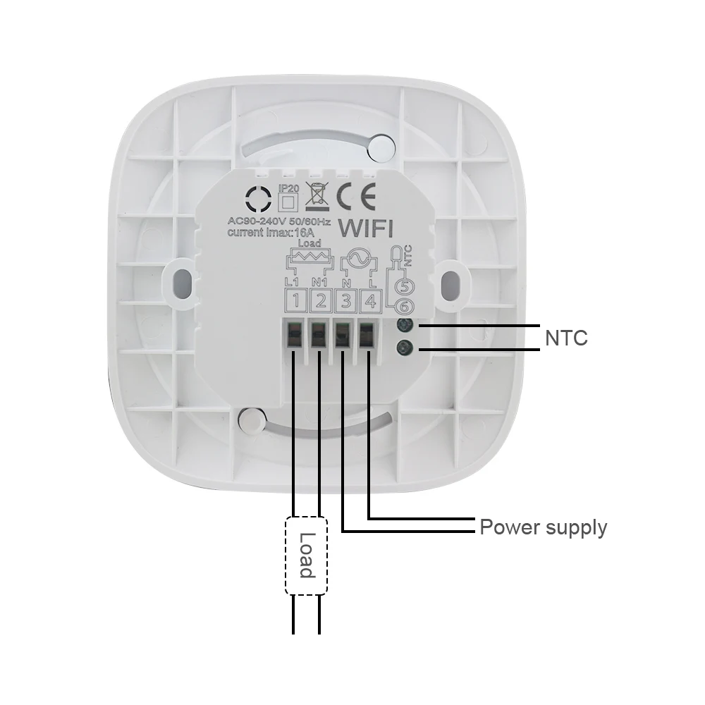 WiFi Smart Touch Thermostat Floor Heating Controller For Water/Gas Boiler Thermostat Smart Home Control Work With Google Alexa
