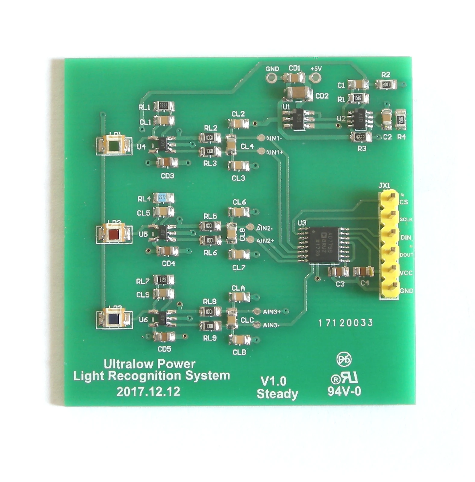 Micro-power High-precision Color Illuminance Meter Plant Lamp Illuminance Spectrum Identification Front End