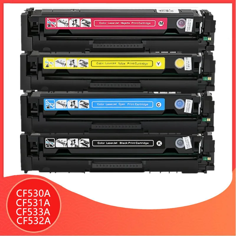 Compatible color toner cartridge For hp CF530A CF531A CF532A CF533A 205A for hp LaserJet Pro 154 M154nw M180nw M180n printer