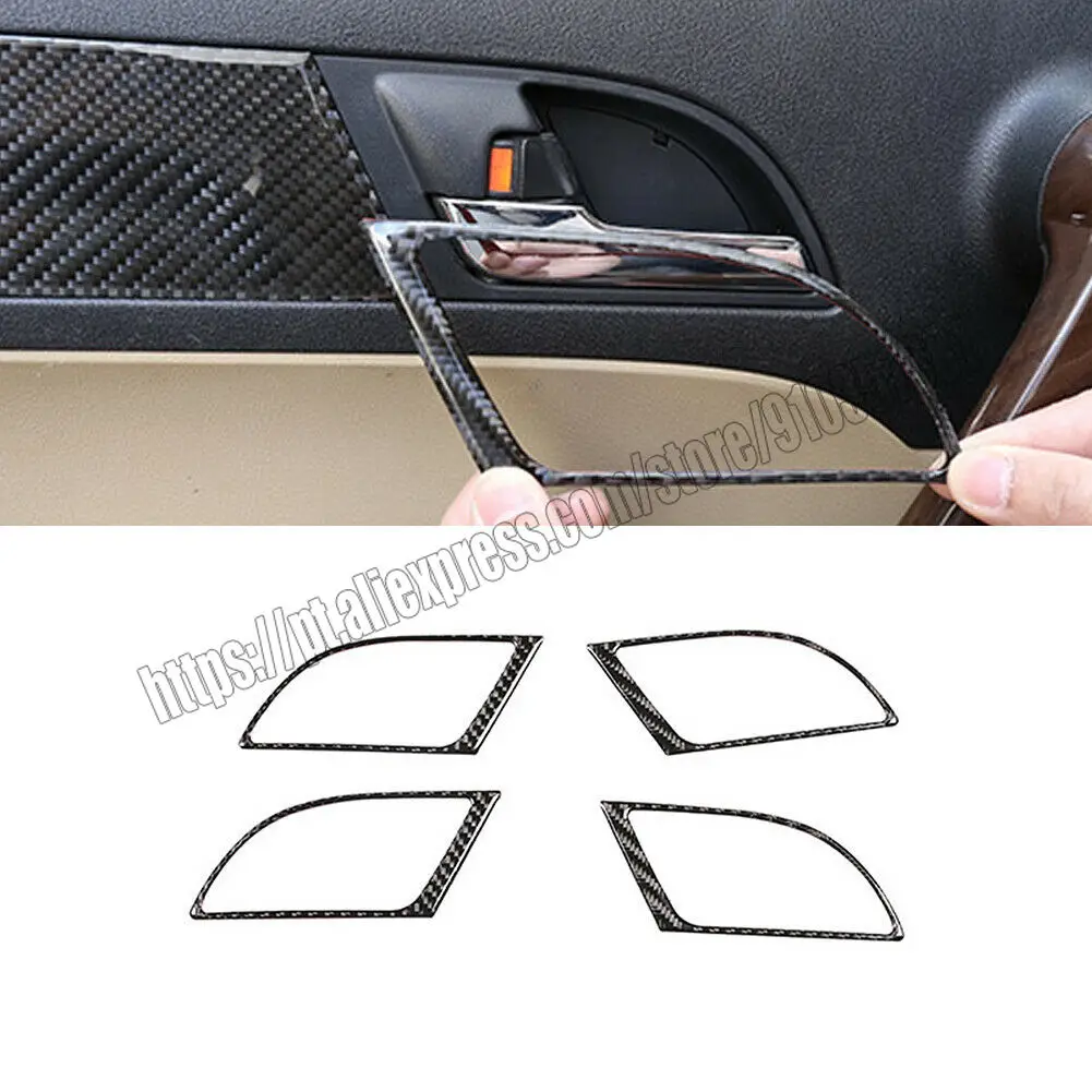 Real Carbon Fiber Interior Door Handle Frame Cover Trim For Honda CR-V CRV 2007 08 09 10 2011