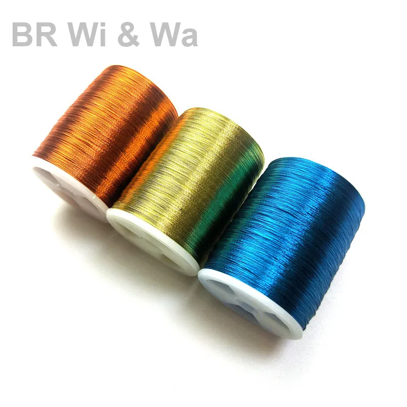 BR Wi&Wa Metallic Thread 230m/Spool Size A Fishing Rod Component DIY Rod Building Repair 1pc /lot