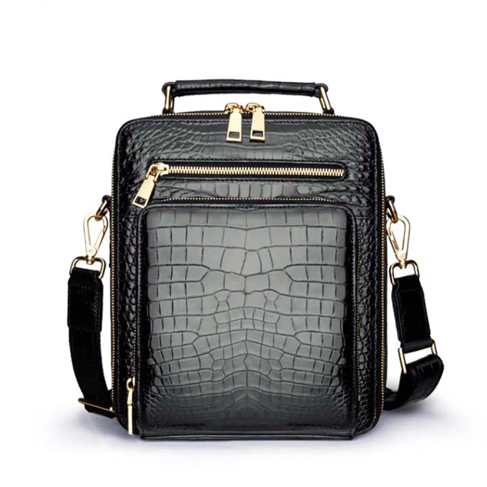 

madun new Thailand Import crocodile skin single shoulder bag male really crocodile handbag multi-function high-capacity