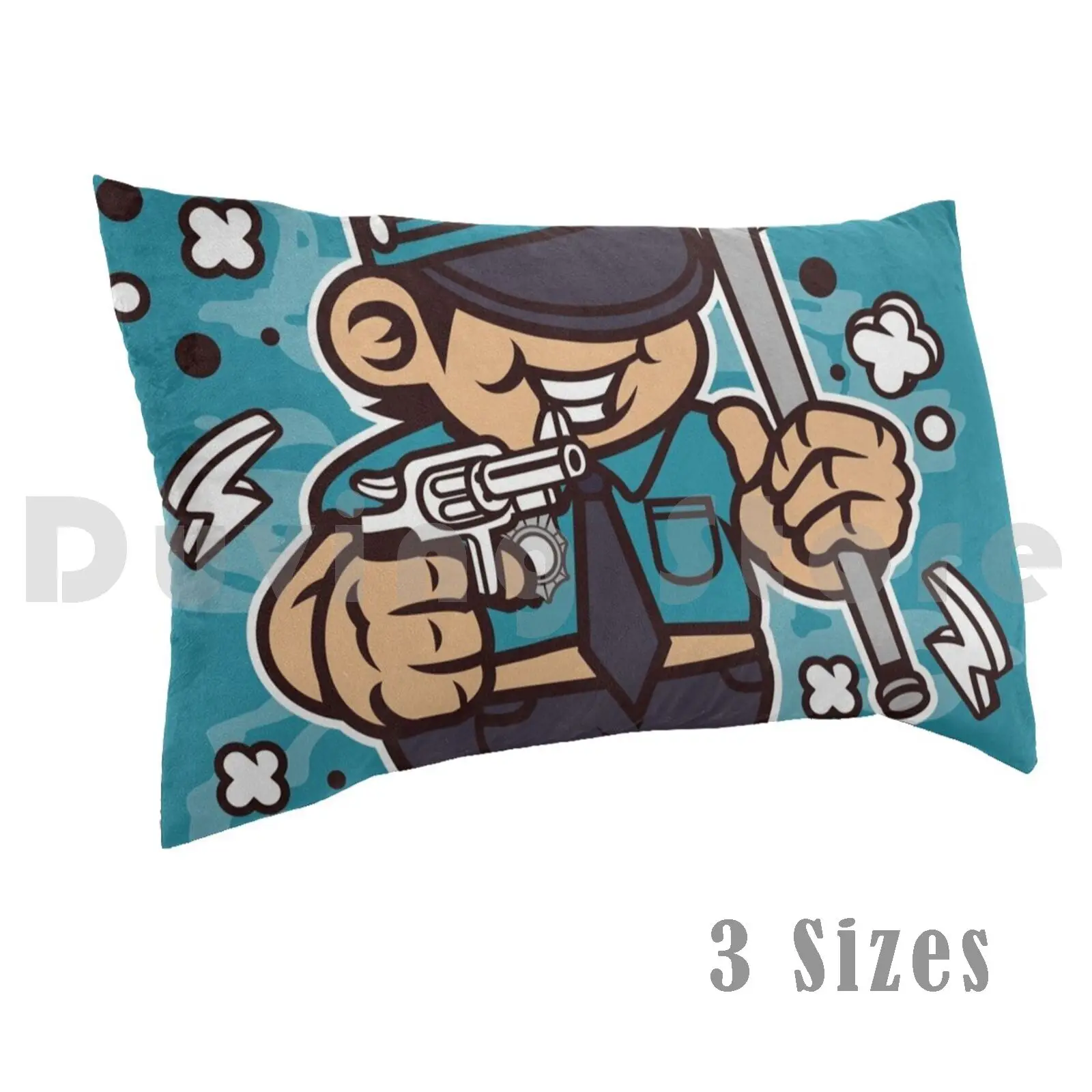 

Полицейская наволочка с мультяшным принтом 50x75, полицейская коробка для фигуриц, полицейский фигурист, пушистые силы, право, тепло, полицейские