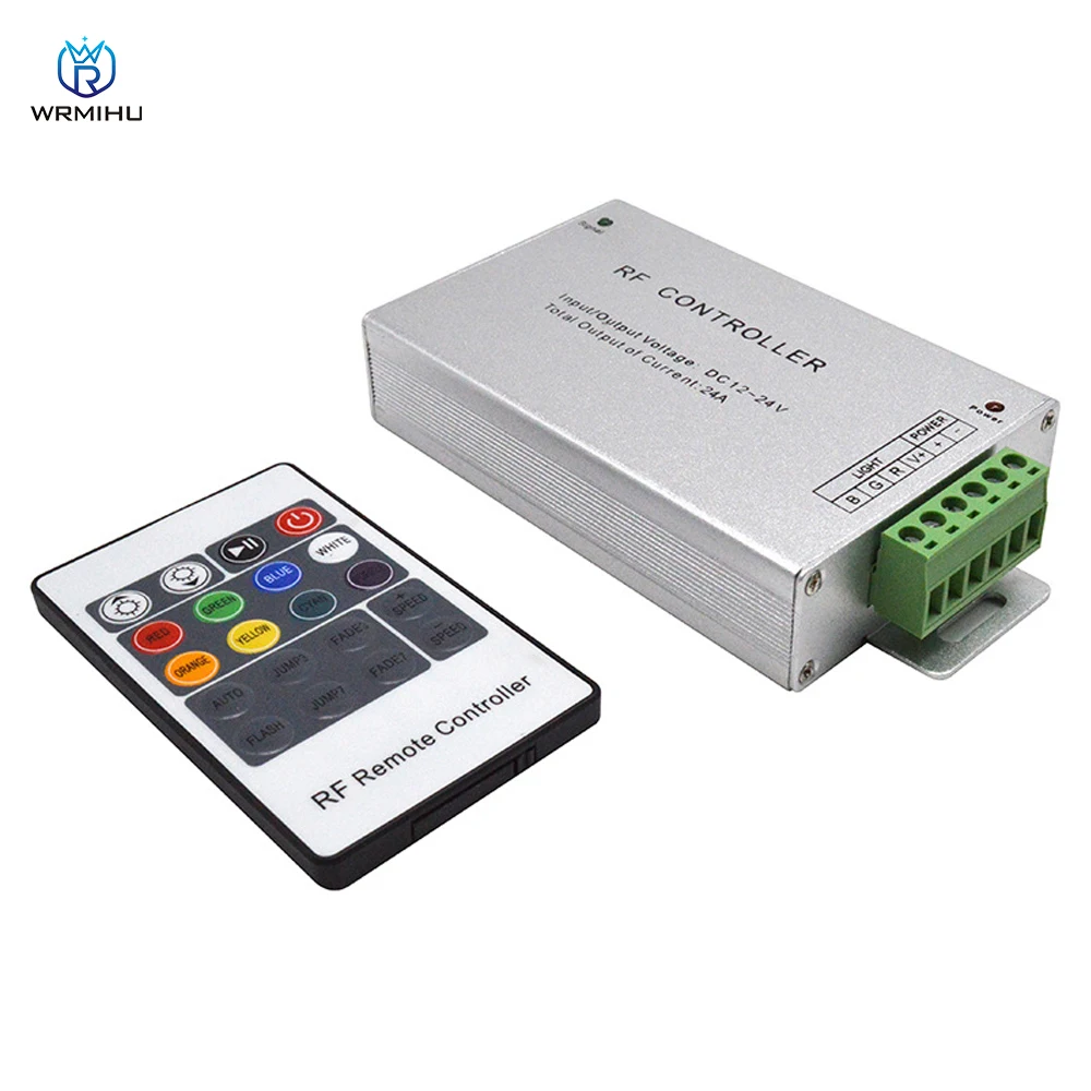 DC12-24V 20 Key 18A 24 Key 24A Colorful RGB Wireless Controller Light Strip Dimmer Radio Frequency Remote Control