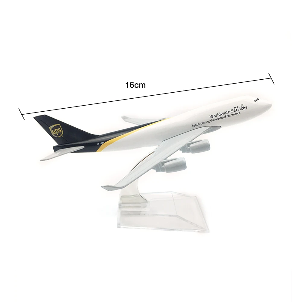 Airplane Model 1:400 UPS 747 Metal Diecast Model Collectionl Scale Gift For Children Decoration Dropshipping