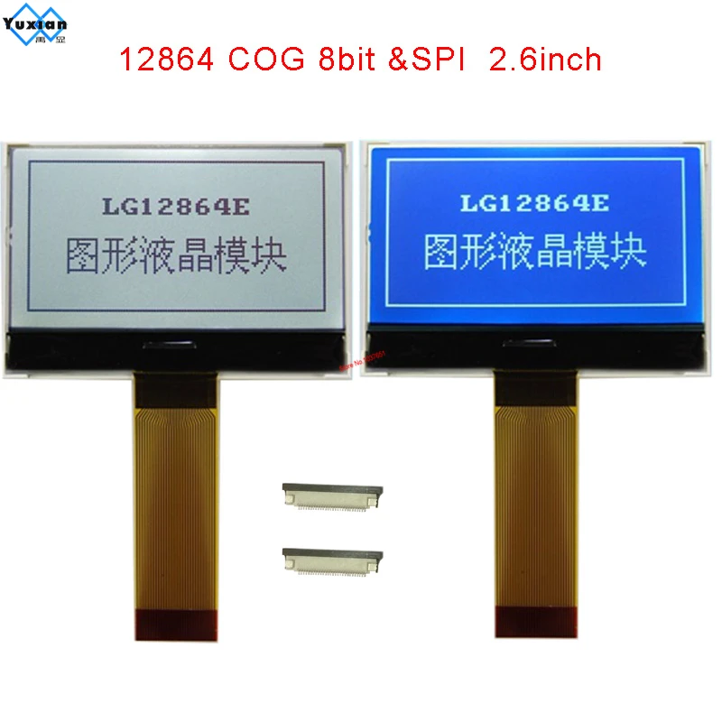 2.6 "COG 128x64 wyświetlacz LCD 3.3v ST7565P dobrej jakości LG12864E