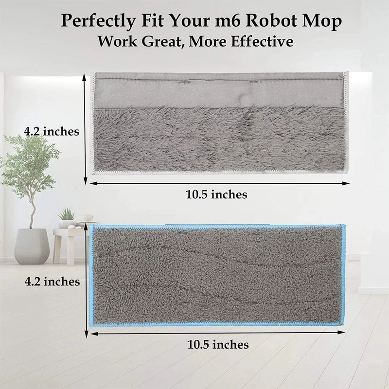 ブラバジェットモップヘッド,irobotクリーニングマシン,ウェットおよびドライ使用,ロボット掃除機アクセサリー,M6ワイパー