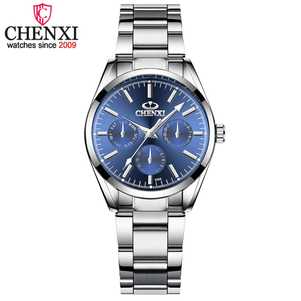 

CHENXI Top Luxury Brand Stainless Steel Watch for Women Casual Ladies Business Analog Watches Quartz Movement Relogio Feminino