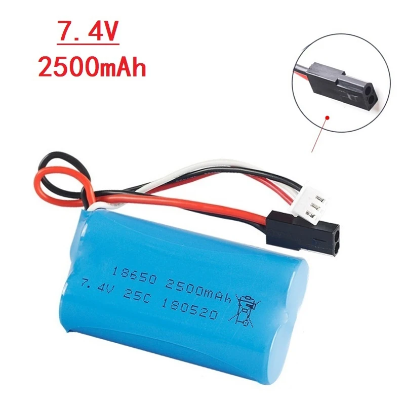 Batteria agli ioni di litio 18650 7.4V 2500Mah 25C per MJX T40 T40C F39 F49 T39 Syma 822 RC elicottero Drone parte per BG1518 BG1513 BG1515