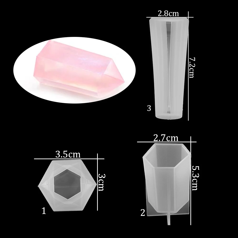 1Pcs Soul Pendant Crystal Jewelry Silicone Casting Molds Sets Mixed Style UV Epoxy Resin Molds For DIY Jewelry Making Supplies