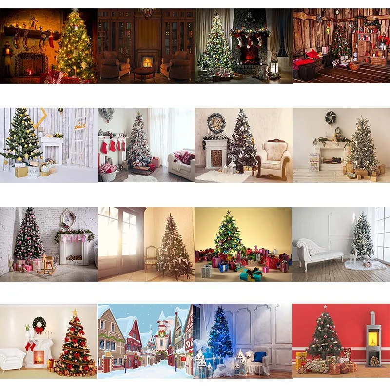 Avezano Christmas Photography Background Fireplace Socks Gifts Xmas Tree Decor Winter Banner Backdrop Photo Studio Photocall