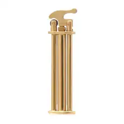 Jifeng-Brass Inflatable Gas Lighter for Men Slim Golden Cigarette Lighter