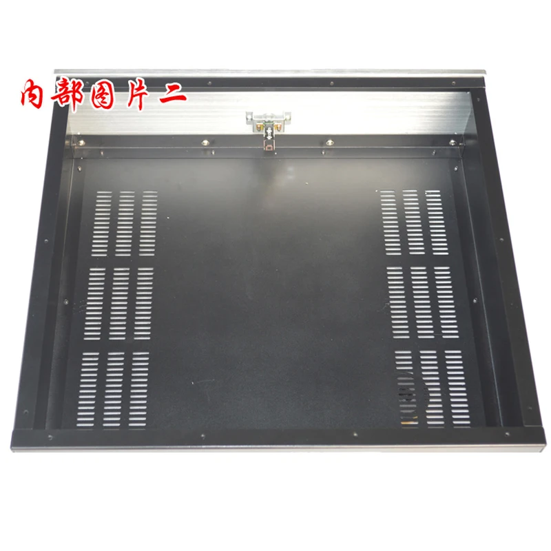 KYYSLB 430*90*260MM A4309 Aluminum Panel Amplifier Chassis Box House DIY Enclosure with Feet Switch Amplifier Case Shell