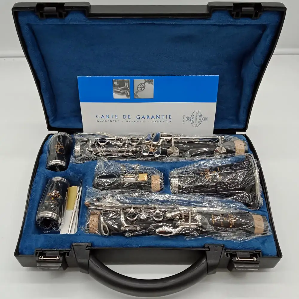 Music Fancier Club Bakelite Bb Clarinets TOSCA Professional Clarinet Silver Plated Keys 17 Keys With Case Mouthpiec