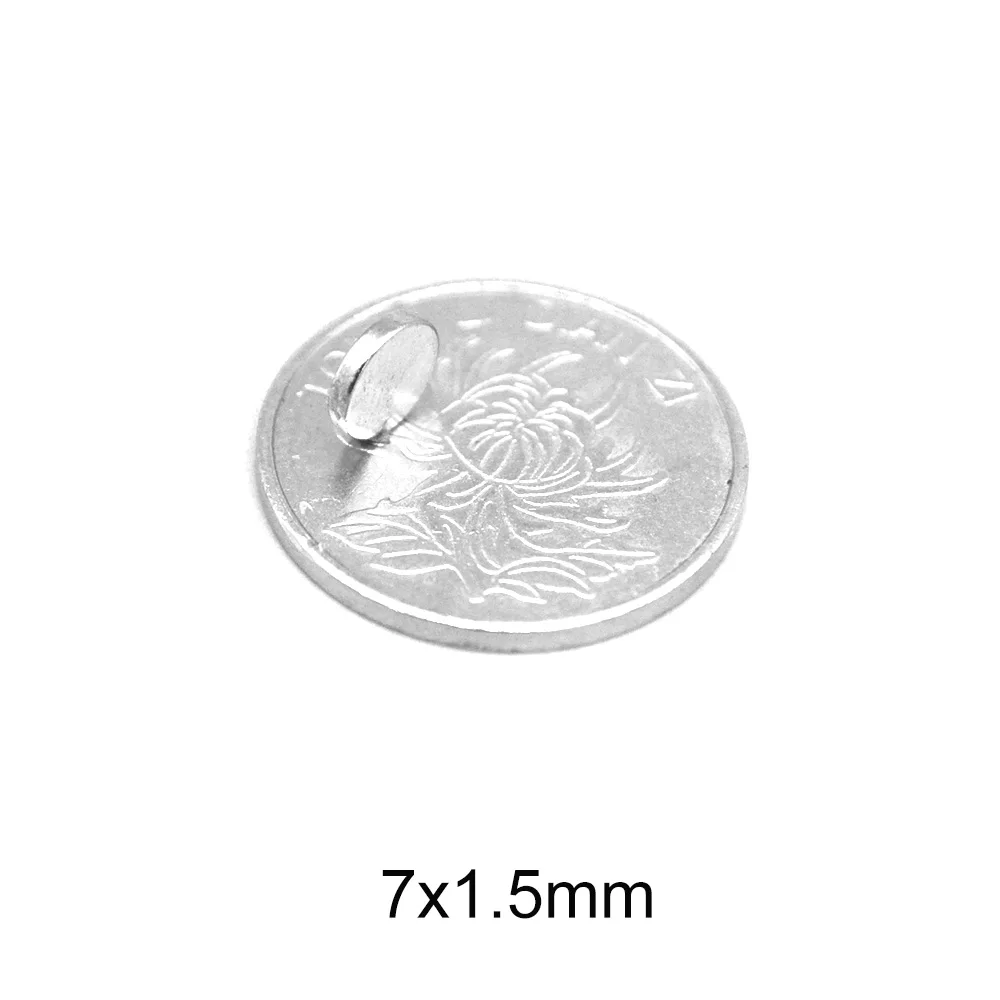 

7x1.5 mm Strong Magnetic Magnet 7mmx1.5mm For Home Refrigerator,Office,DIY 7x1.5mm Small Round Magnet 7*1.5 mm