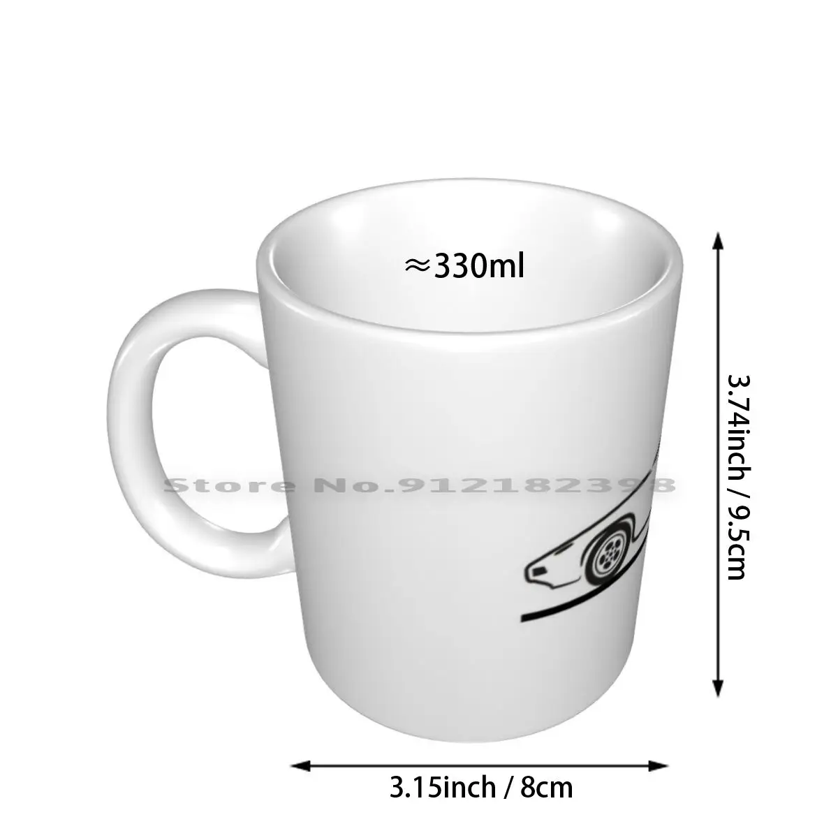 928 Black Ceramic Mugs Coffee Cups Milk Tea Mug 928 928 928 S 928 928 Cs 928 Se 928 Gt 928 Gts 1977 1978 1979 1980 1981 1977