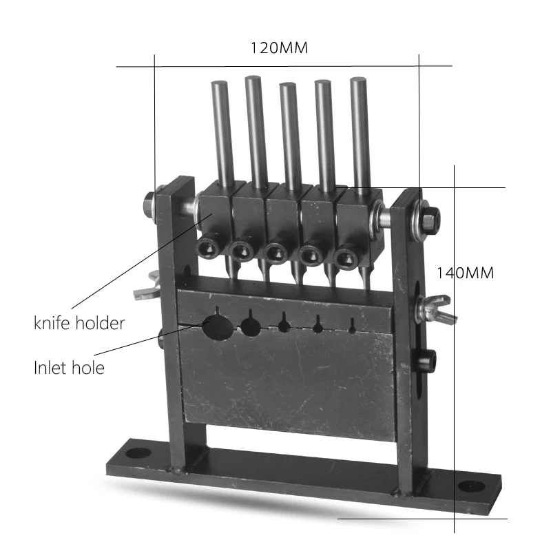 Imagem -03 - Máquina de Descascamento Manual Portátil do Fio Máquinas de Descascar do Cabo da Sucata 5-hole Novo 120 mm