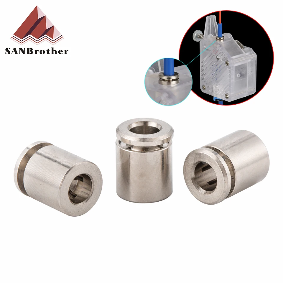 

3D Printer Pneumatic Connectors PTFE Tube Coupler For Extruder Quick Coupler j-head Fittings 3D Printer Parts