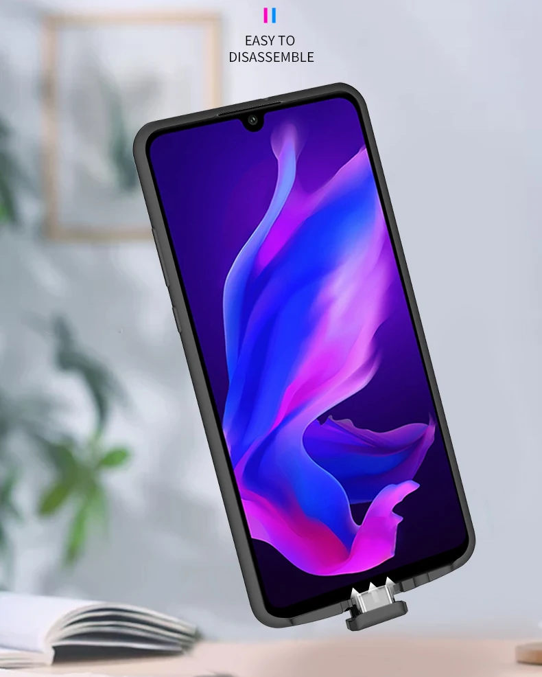 5000mAh Battery Case For Huawei Honor 20i Backup Power Bank Cases For Honor 20i 10i shockproof Battery Charger Case cove