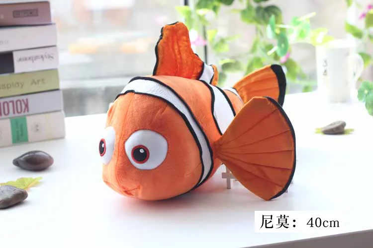 Disney Caroon Movie Finding Nemo Characters Marlin Nemo Plush toy Dory fish Soft Stuffed Animal Doll Kid's Playmate