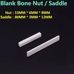 Real Bone Nut / Saddle Raw Material  Blank Bone Guitar Nut / Saddle
