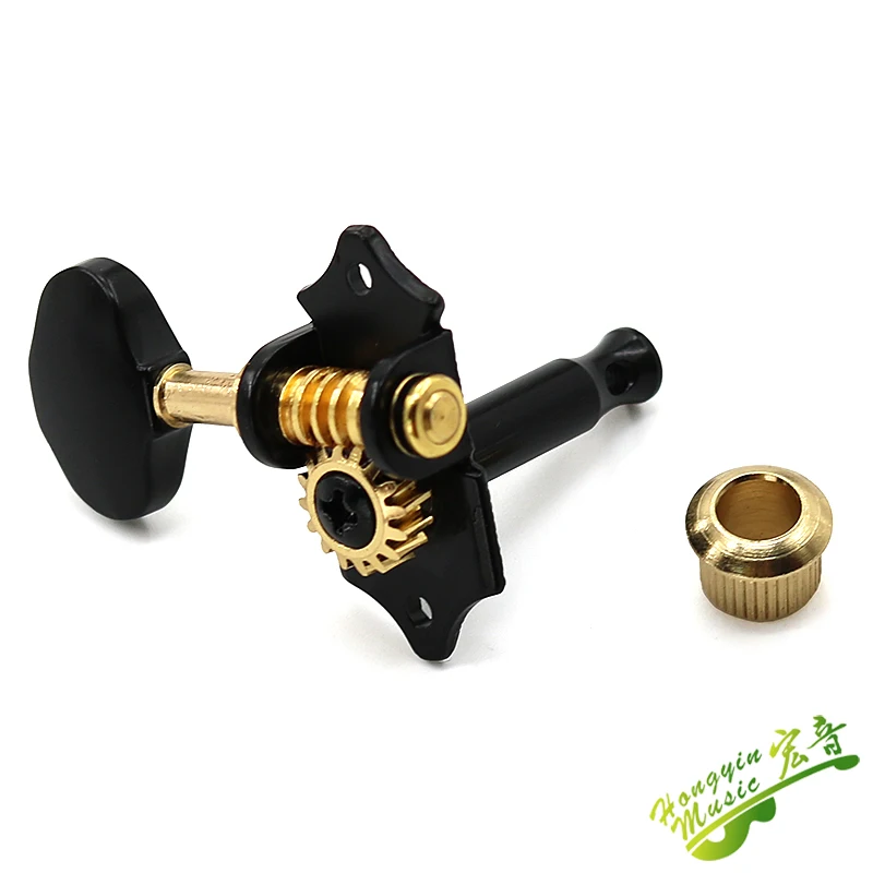 Taiwan Guitar String Tuning Pegs Tuners Machine Heads classics open type  retro for Folk Acoustic Guitar 3L 3R black