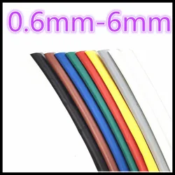 3meters 2:1 9 Color 0.6mm 0.8mm 1mm 1.5mm 2mm 2.5mm 3mm 3.5mm 4mm 4.5mm 5mm Wire Heat Shrink Tube Heatshrink Tubing Dropshipping