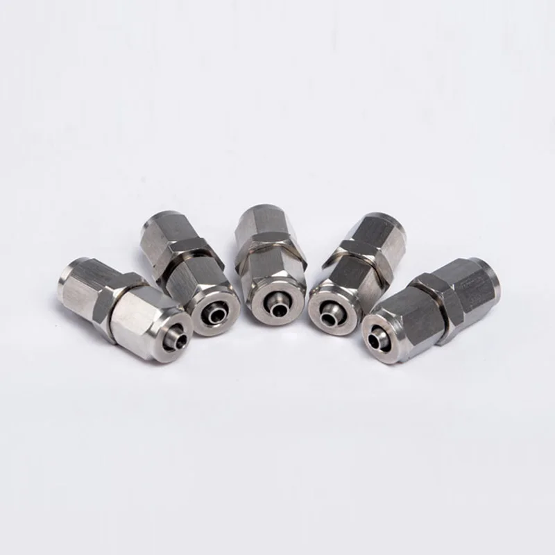 PU series 304 Stainless steel quick turn straight connector PU6 PU8 PU10 PU12 Pneumatic components