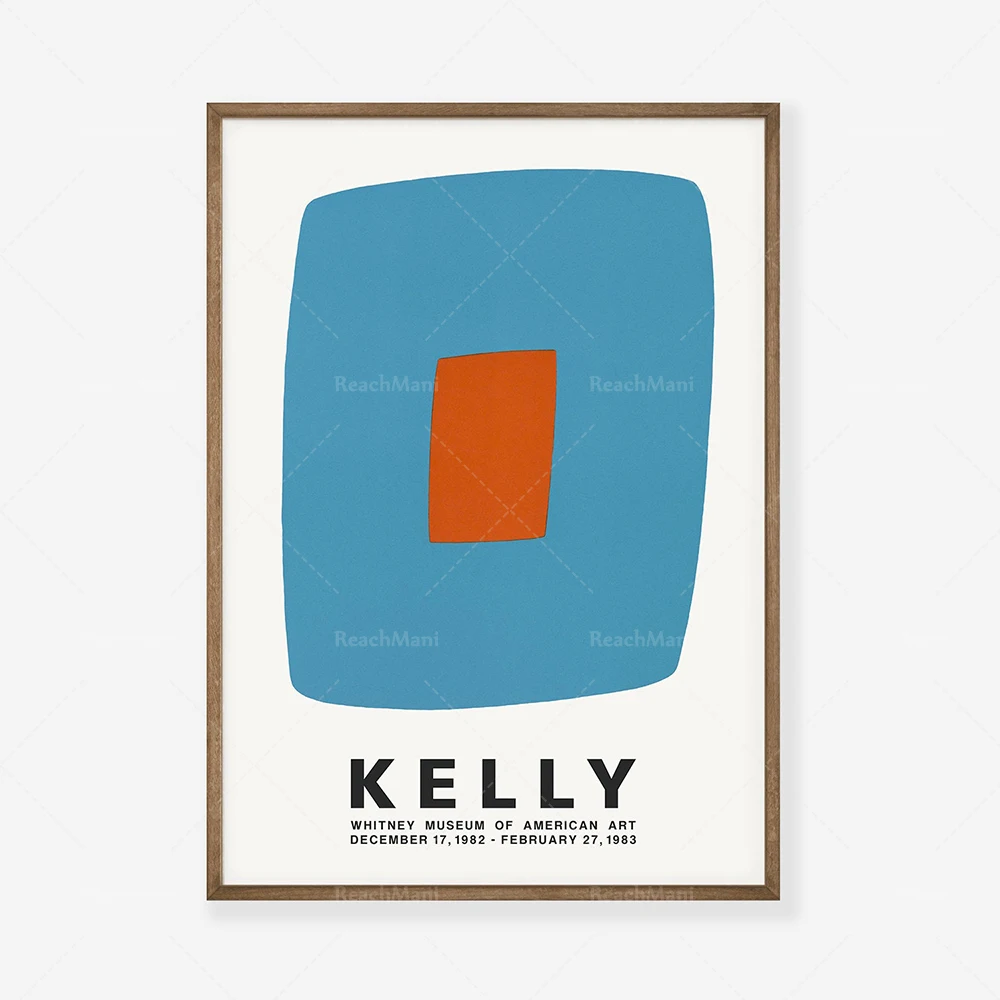 Ellsworth Kelly Art Exhibition Digital Download Poster vintage Architect Print