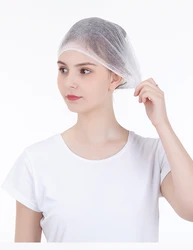 Non woven double elastic surgical head hair cover nonwoven disposable hair net cap clip caps medical bouffant cap disposable hat