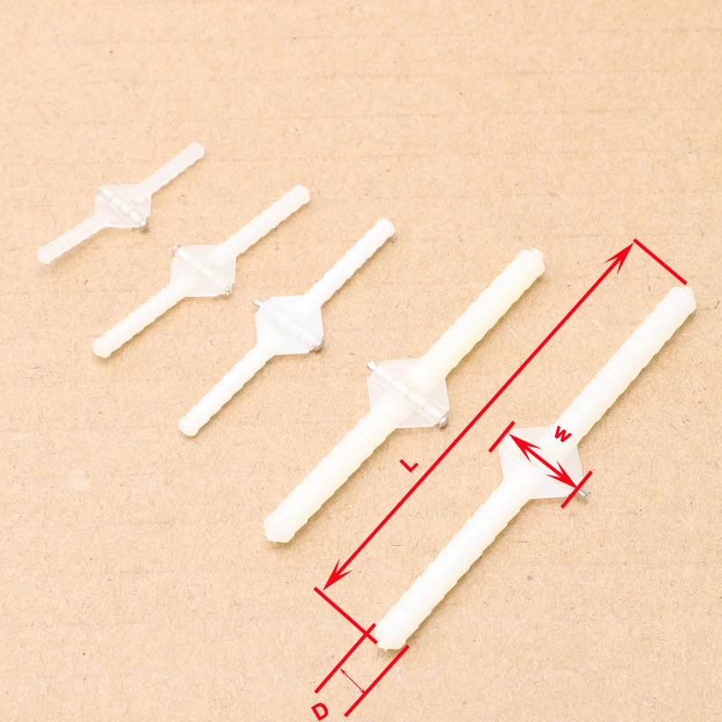 10PCS New Light-Weight Round Pivot Pin Hinges Loose Leaf Needle for RC Model Fixed Wing Aircraft Cabin Door Connect Adapter DIY