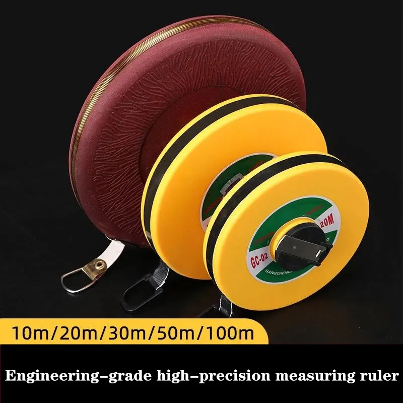 High-precision Measuring Tape, Engineering Measuring Instrument, Ruler, Double-sided scale, Drop-resistant Tape Measure