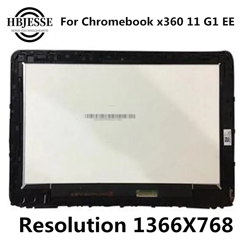 replacement 11.6 For HP Chromebook X360 11 G1 EE LCD LED Display +Touch Screen Digitizer Assembly panel educational notebook