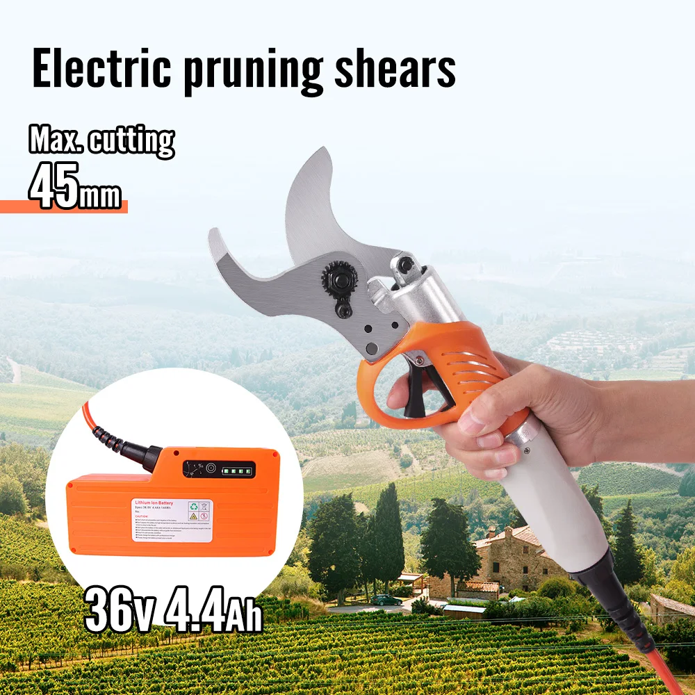 36V Lithium Branches Scissors Electric Pruning Shears 28/32/40mm Brushless Cordless Pruning Scissors Garden Pruner for Battery