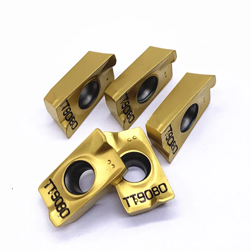 10PCS APMT1604 PDER TT9080 Original คาร์ไบด์เครื่องกัดเครื่องมือ APMT 1604 Face Tturning เครื่องกลึงเครื่องตัดเครื่องมือคุณภาพ...