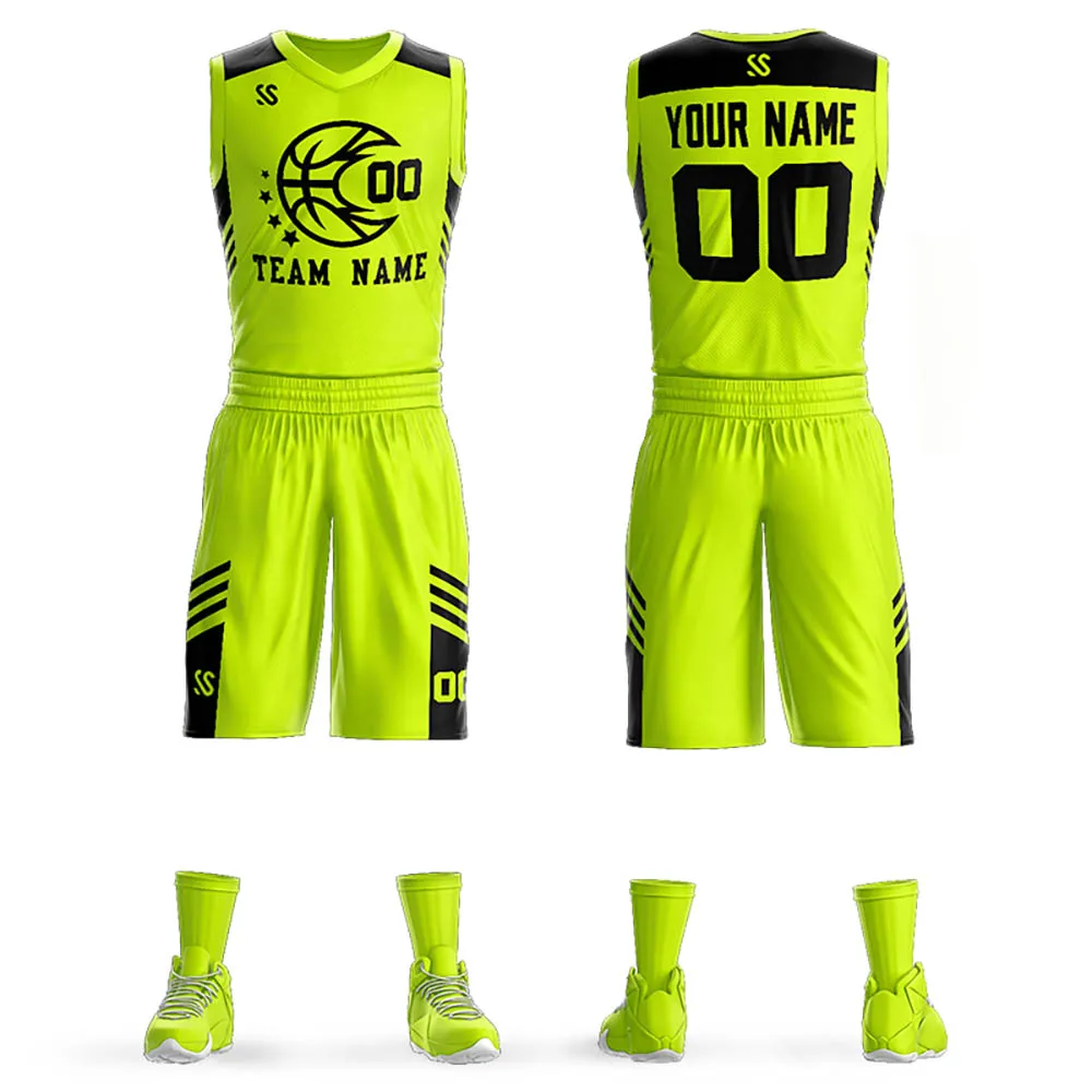 

Basketball Jersey Set Custom Make Your Own Team Uniform Printing Name Number Basketball Shirt