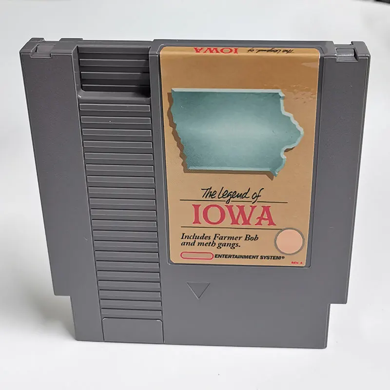 Iowa Game Cartridge For Console Single card 72 Pin NTSC and PAL Game Console