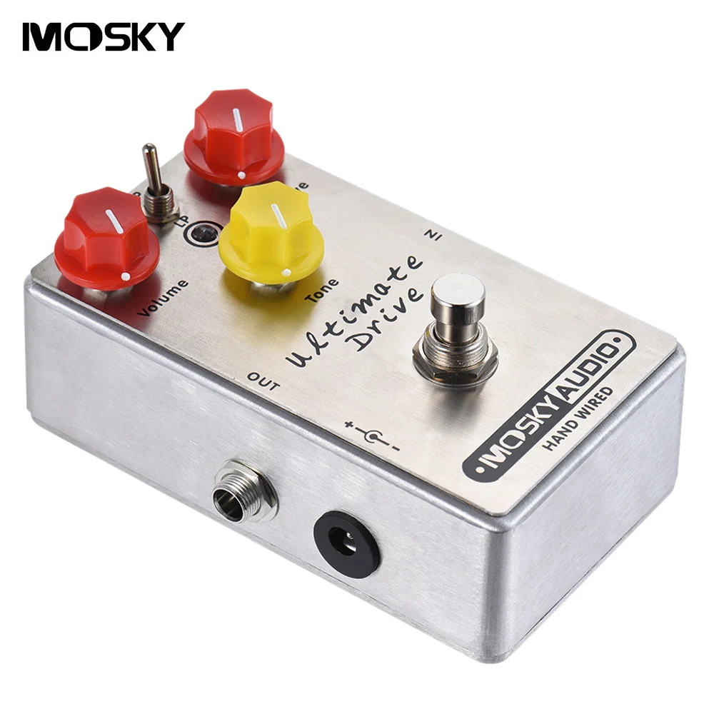 

Mosky Ultimate Drive Overdrive Guitar Bass True Bypass Handmade Full Metal Shell Electric Guitar Pedal Board Sound Mixer